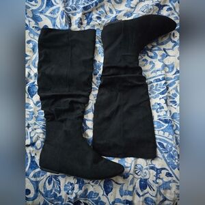 Classic Black Slouchy Boots